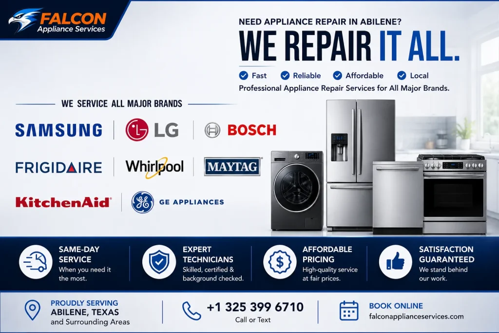 Professional appliances brand repair
